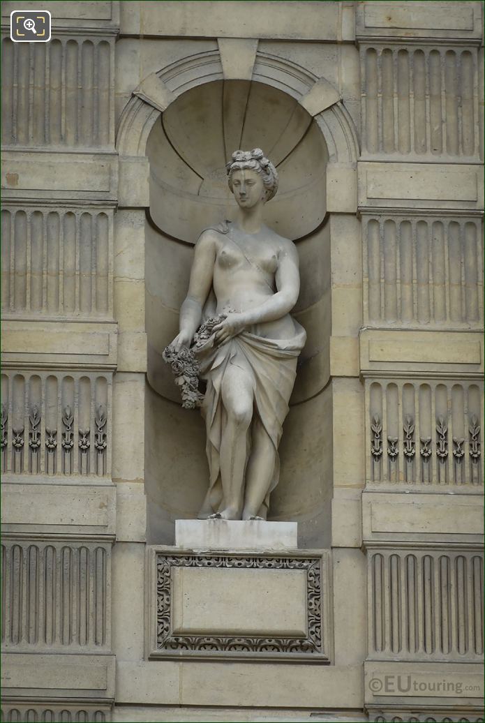 The Abondance statue on Aile de Flore