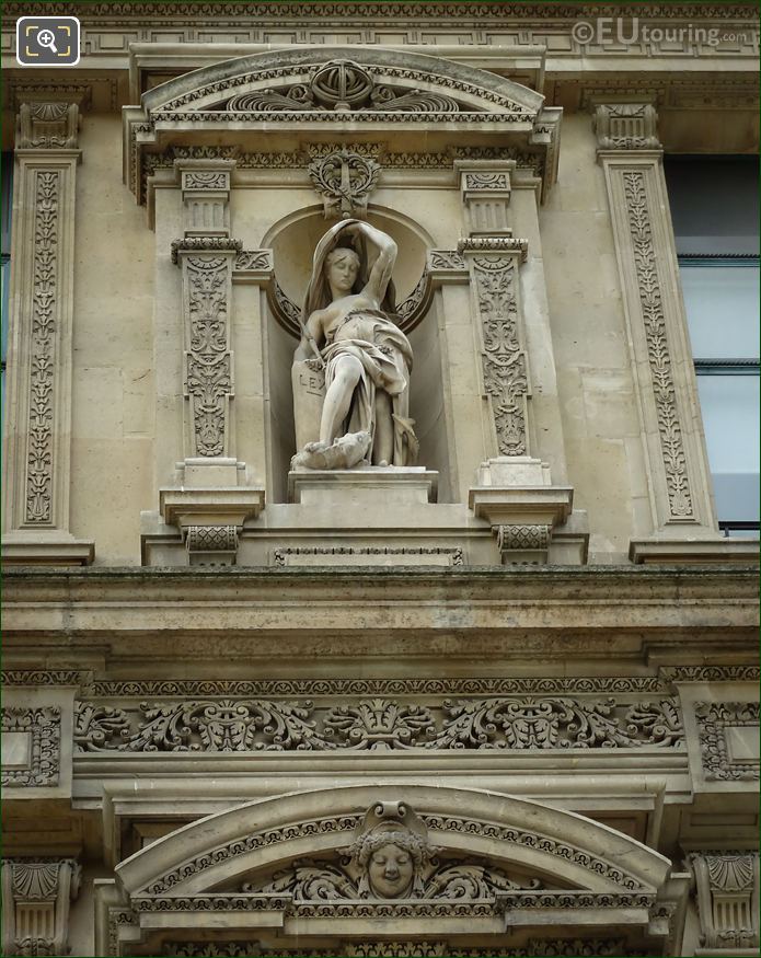 La Loi statue at Musee du Louvre