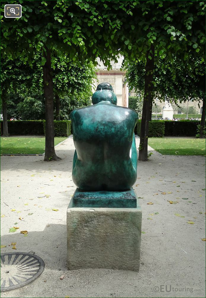 Back of La Nuit statue by Aristide Maillol in Tuileries Gardens