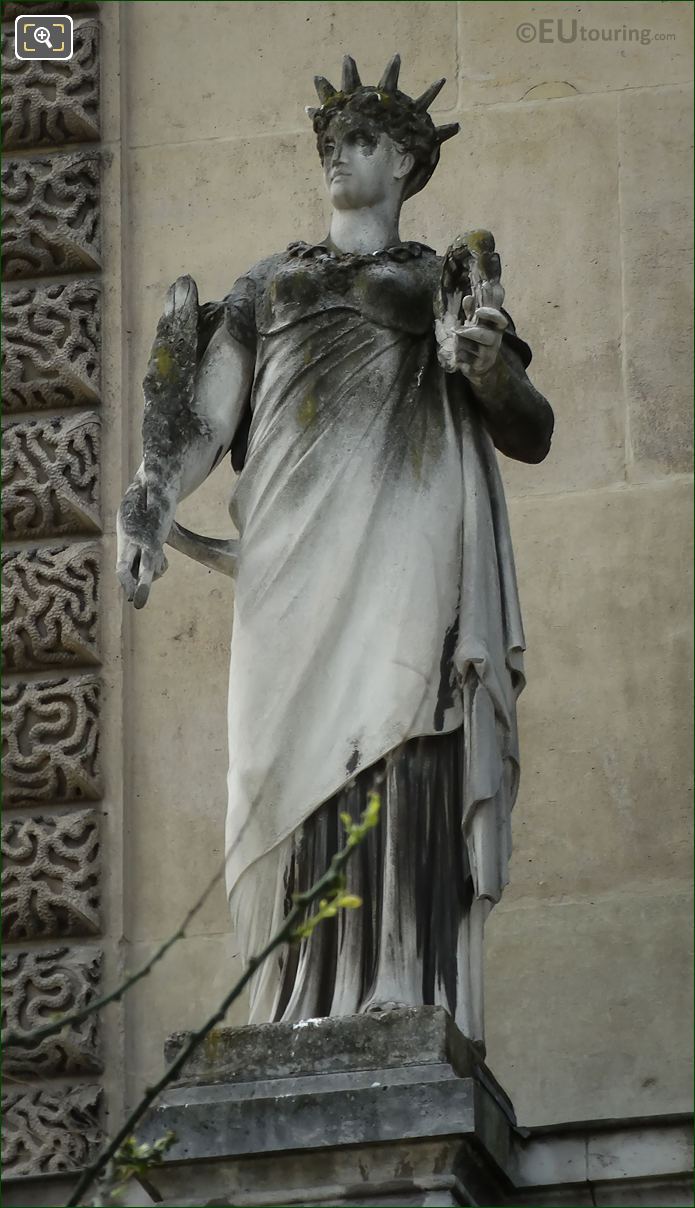 La Gloire statue by Jean Jules Bernard Salmson