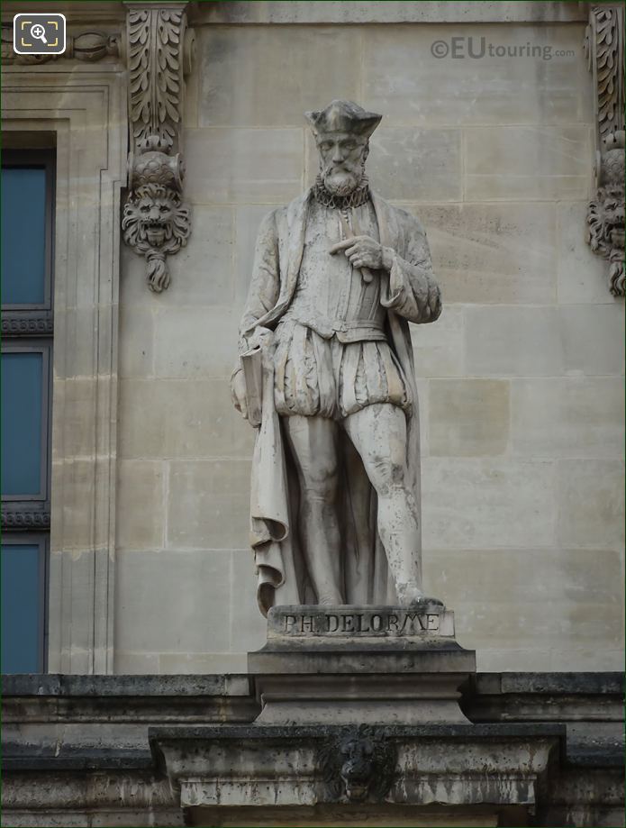 Philibert Delorme statue by artist Jean Dantan