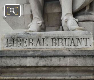 Liberal Bruant statue inscription