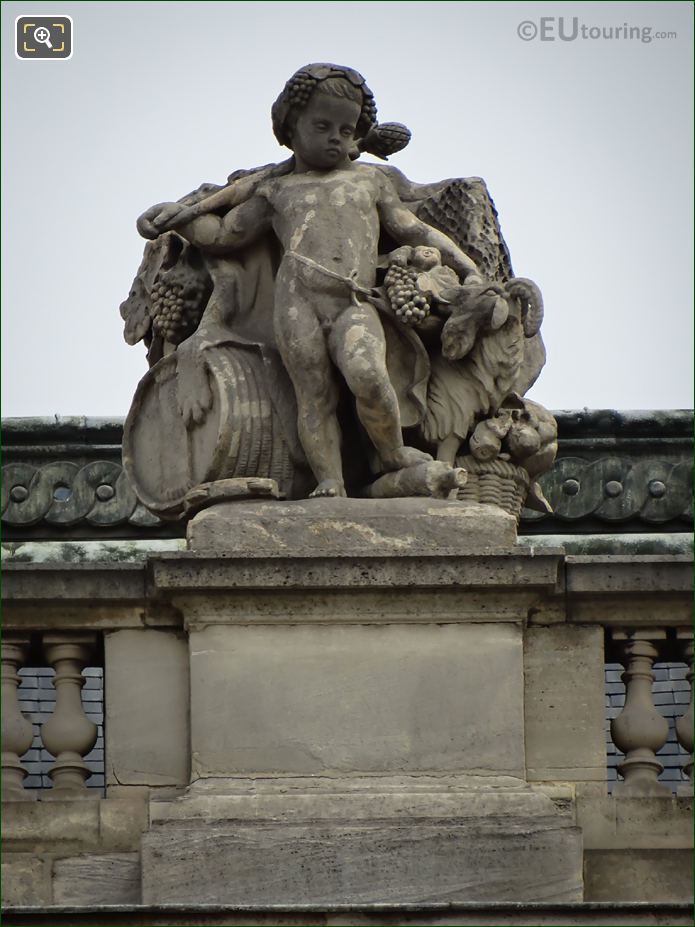 L'Automne statue Aile Turgot at Musee du Louvre