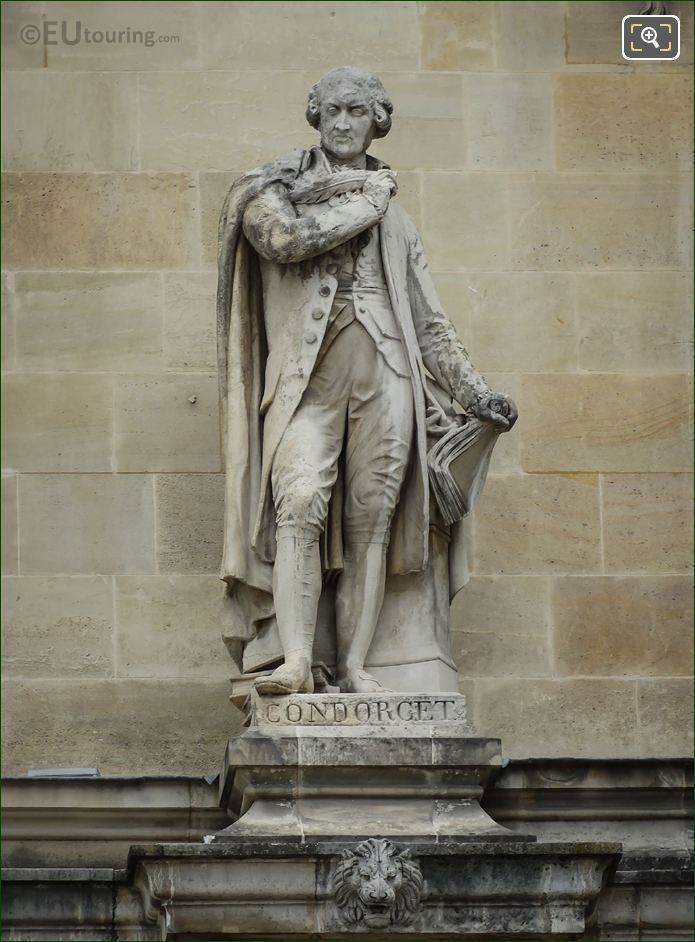 1857 Condorcet statue by Pierre Loison