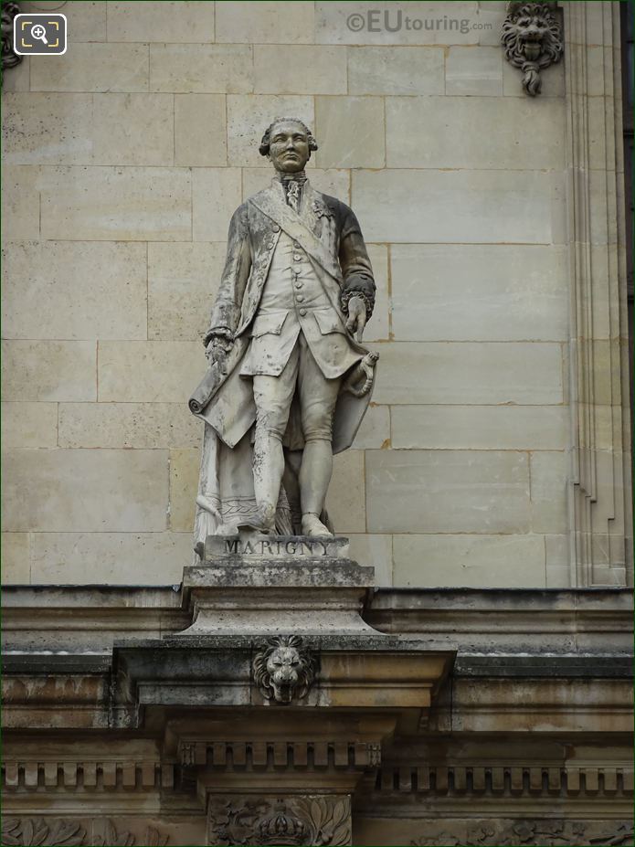 Enguerrand de Marigny statue on Aile Henri II