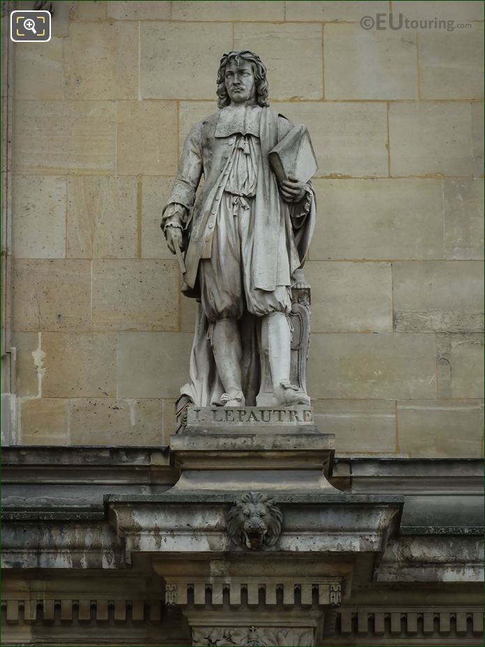 Jean Lepautre statue by Astyanax Scaevola Bosio