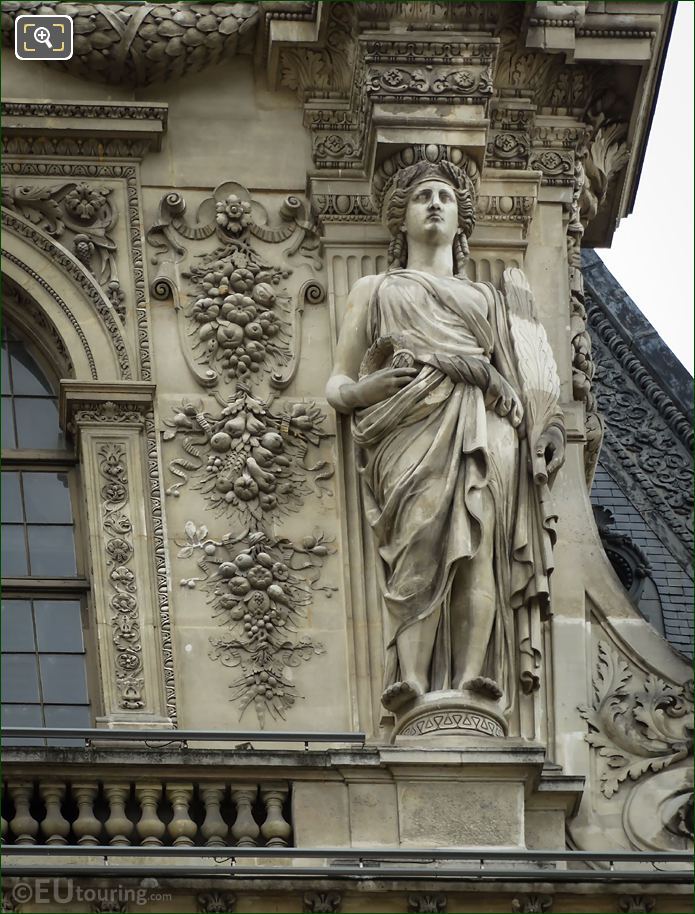 RHS Caryatid on Pavillon Daru Musee du Louvre