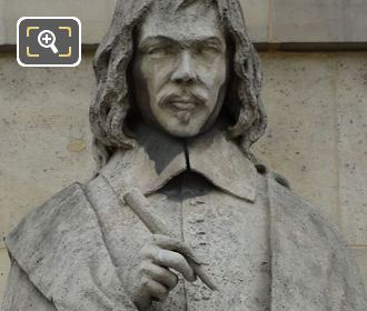 Rene Descartes statue by Gabriel Joseph Garraud