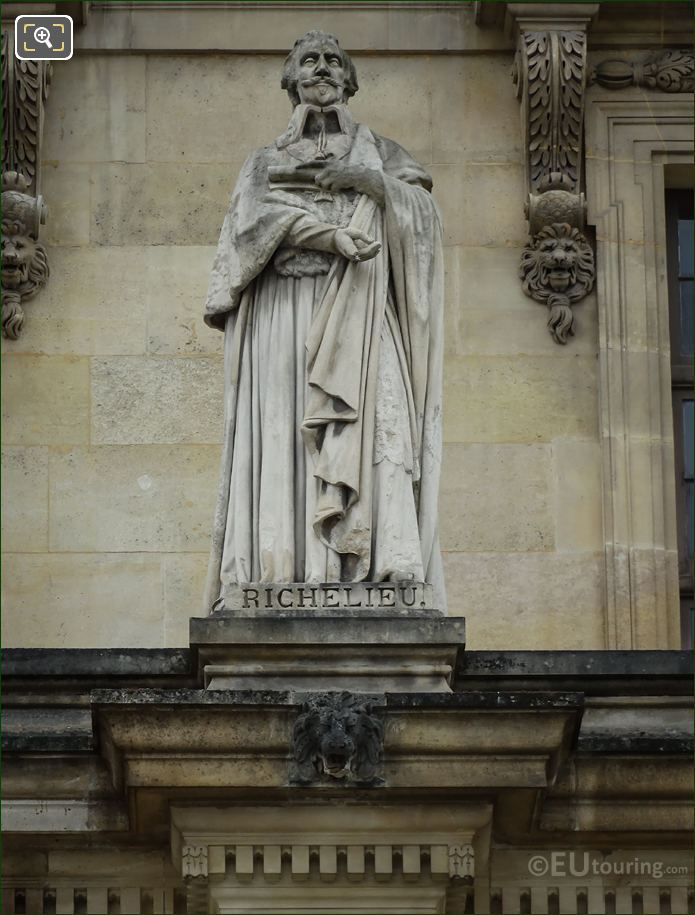 Cardinal Richelieu statue by Jean Auguste Barre