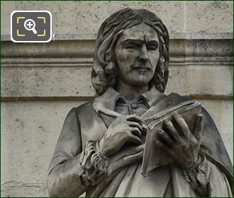 Nicolas Poussin statue by Francois Rude