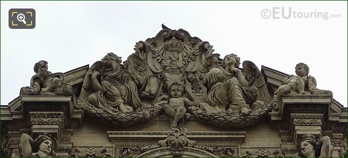 L'Histoire et la Poesie sculpture by Pierre Jules Cavelier