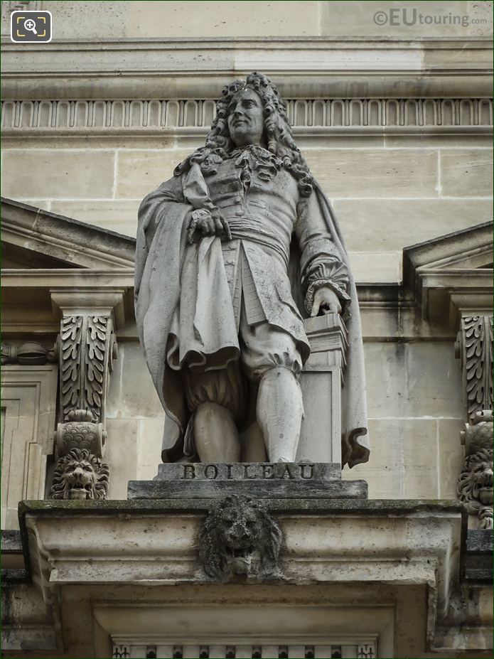 Nicolas Boileau-Despreaux statue by Charles Seurre