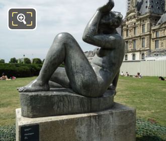 Mountain statue by A Maillol in Tuileries Gardens