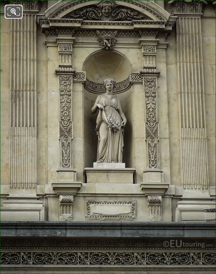 Roman Goddess of Fruit Abundance sculpted by Jean Barre