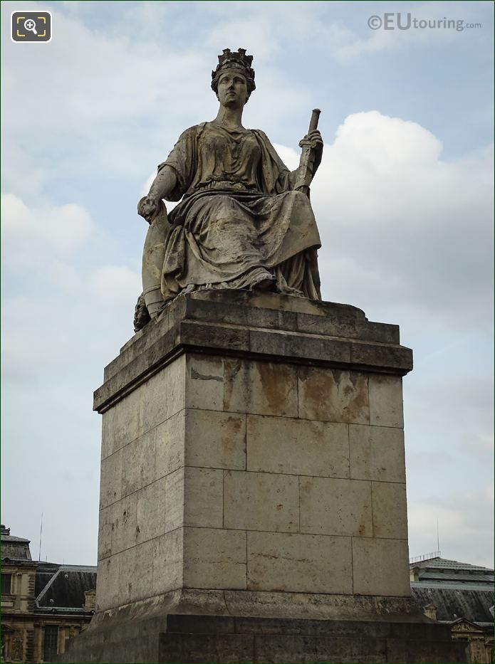 La Ville de Paris statue on Pont du Carrousel