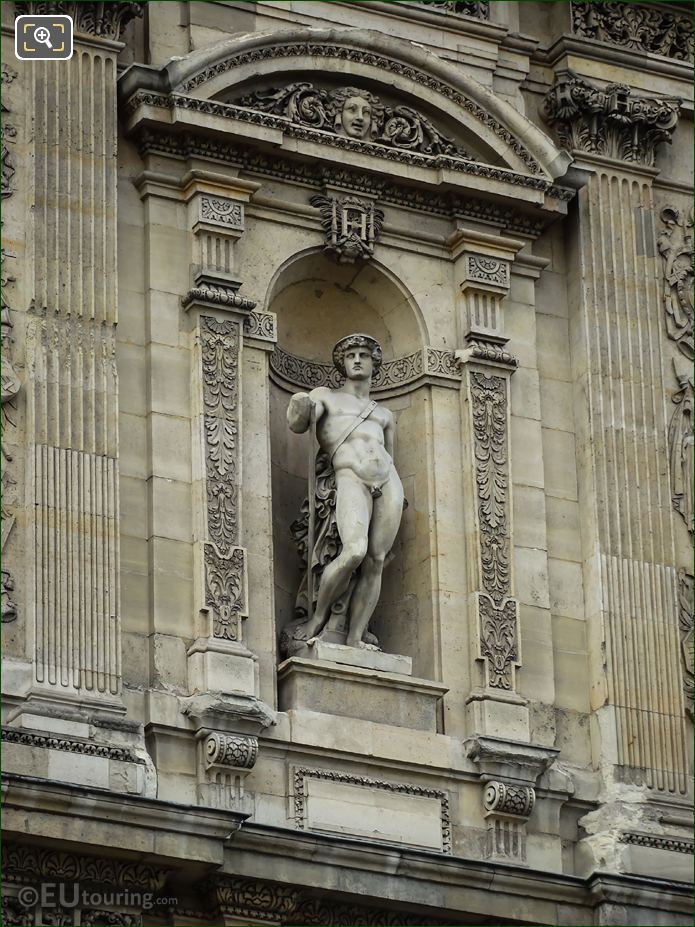 Le Laboureur statue on Musee du Louvre