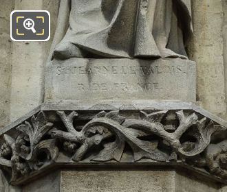 Sainte Jeanne de Valois inscription on Eglise Saint-Germain l'Auxerrois