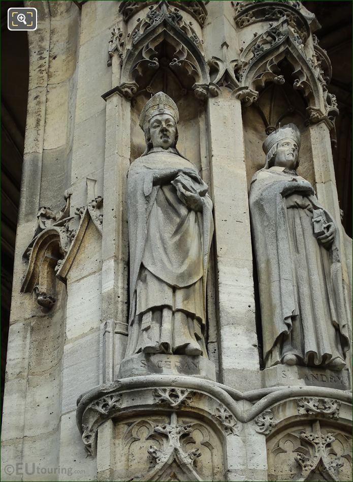Saint Ceran statue, Eglise Saint-Germain l'Auxerrois, Paris