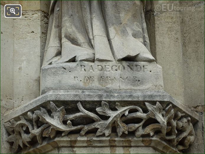 Sainte Radegonde name inscription