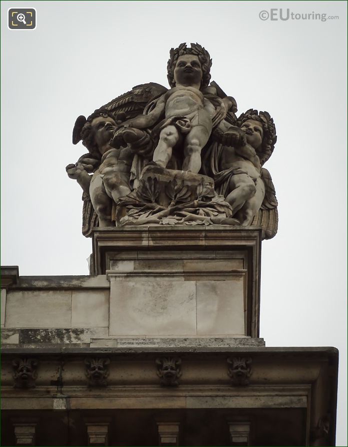 Le Commerce et l'Agriculture statue Rotonde de Beauvais