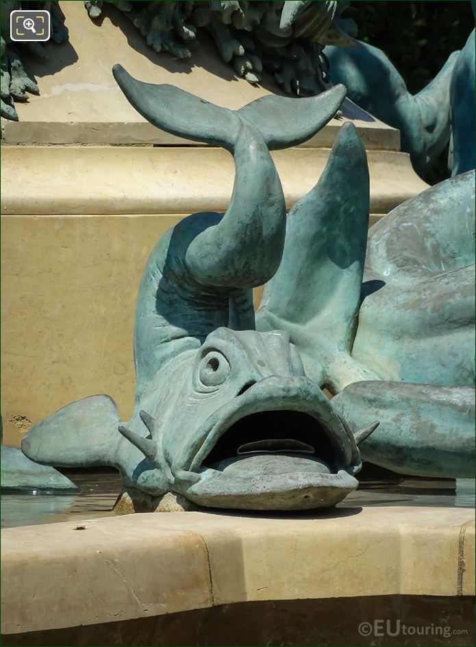 Dolphin statue by Emmanuel Fremiet