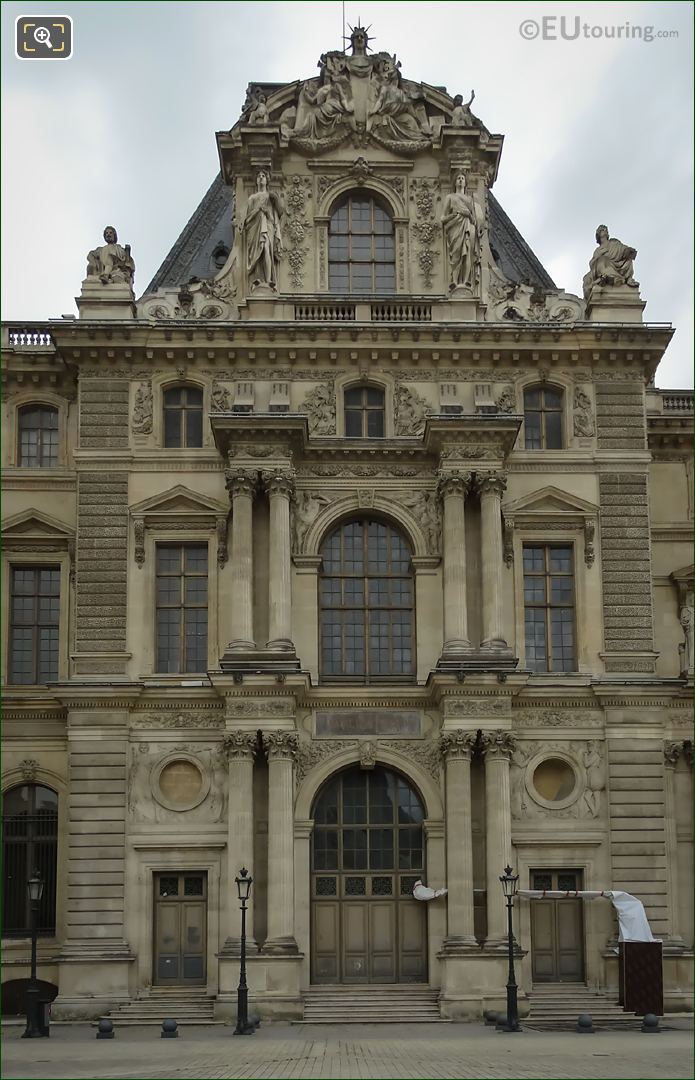Pavillon Daru north facade Musee du Louvre