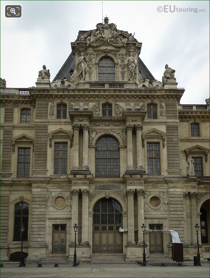 North facade Pavillon Daru Musee du Louvre