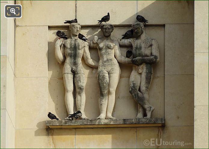 Relief sculpture Palais de Chaillot Paris