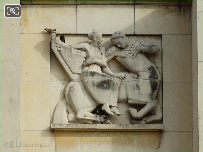 3rd relief sculpture Palais de Chaillot lower facade