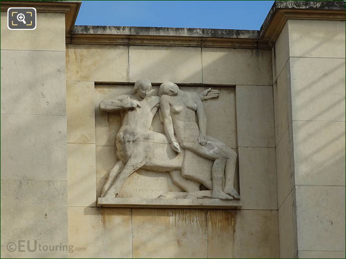 Seventh relief sculpture Palais de Chaillot central wing