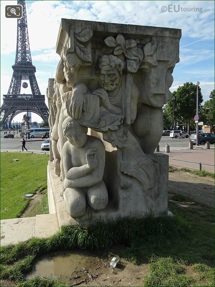 NW end La Joie de Vivre statue group