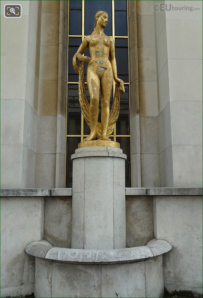 Front of Flore statue Palais Chaillot