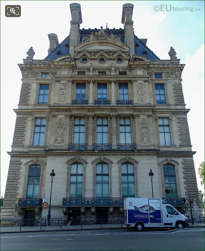 West facade Pavillon de Flore Musee du Louvre