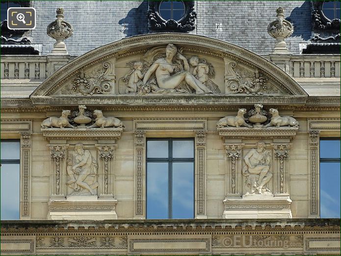 Musee du Louvre, Aile de Marsan, L’Abondance allegory