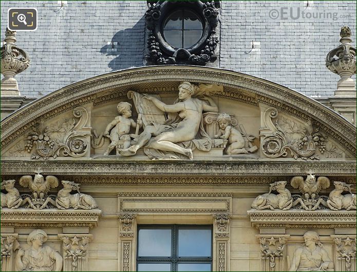 L’Architecture sculpture South facade Aile de Marsan, The Louvre