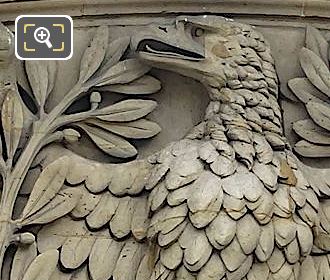 Eagle pediment sculpture by Combette