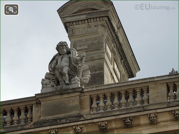 L’Eau statue, West facade of Aile en Retour Turgot, The Louvre