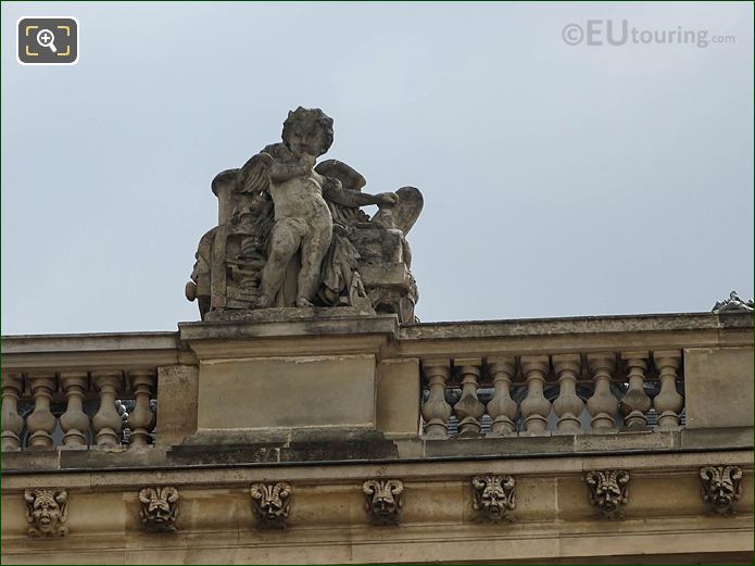 Aile en Retour Turgot La Mecanique statue, Musee du Louvre, Paris