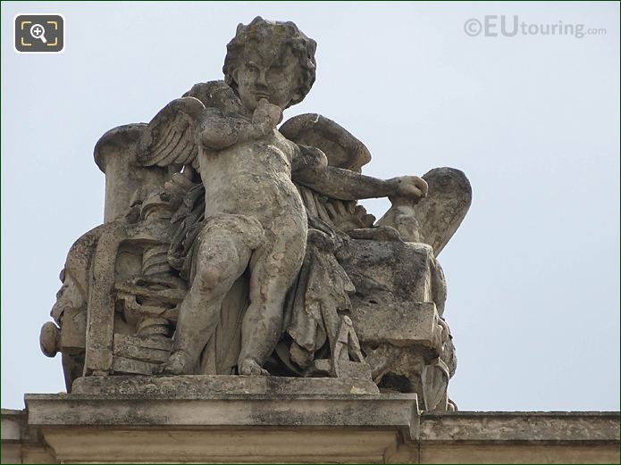 La Mecanique statue, West facade, Aile en Retour Turgot, The Louvre