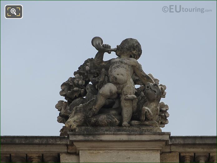 La Chasse statue, The Louvre Aile en Retour Turgot, West facade