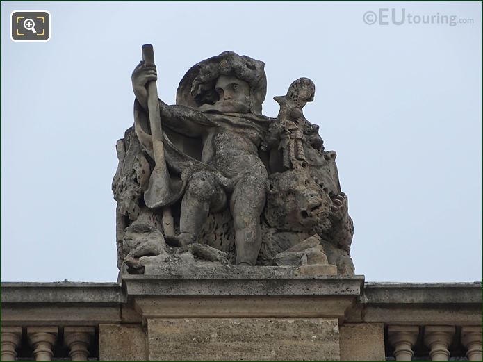L’Hiver statue, West facade Aile en Retour Turgot, The Louvre