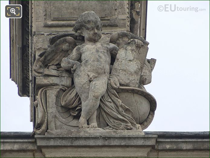 L’Astronomie statue, W facade Aile en Retour Turgot, The Louvre