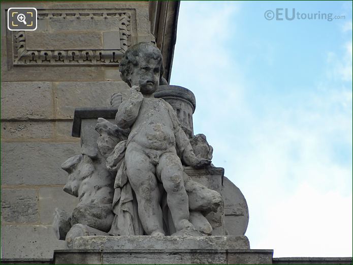 L'Europe statue on Aile en Retour Mollien at Musee du Louvre