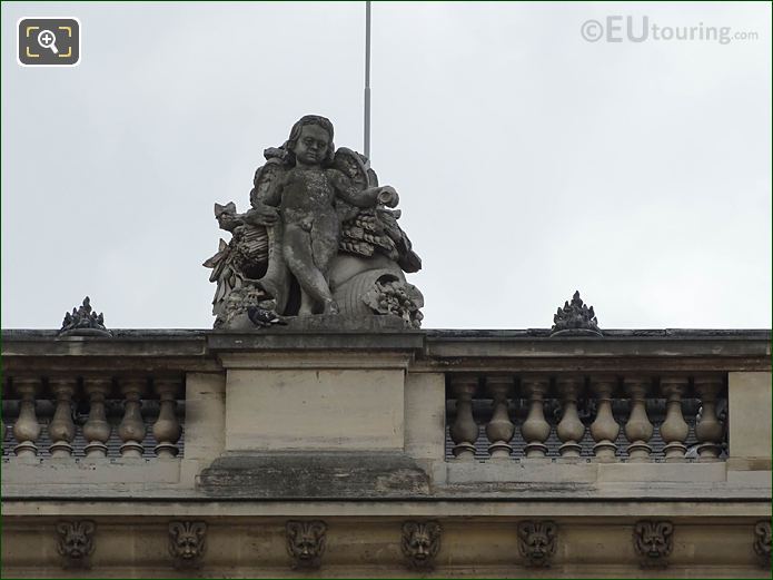 L'Abondance statue, Aile Mollien, Musee du Louvre, Paris