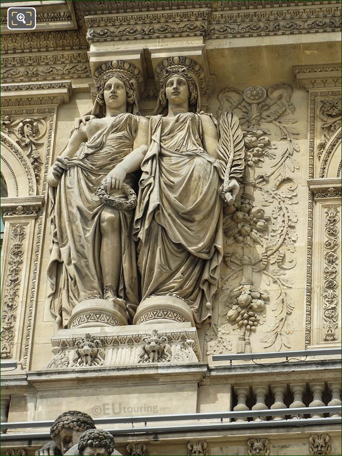 2nd Caryatid sculptures, Pavillon Richelieu, Musee du Louvre