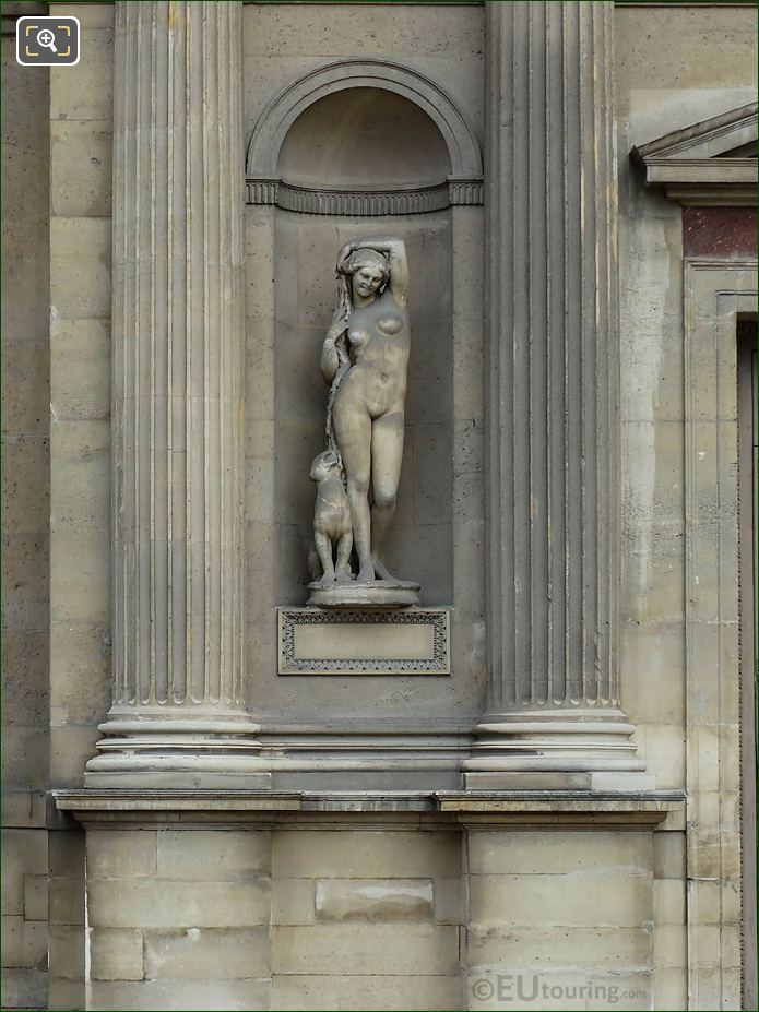 Bacchante statue, Aile Est, Musee du Louvre, Paris