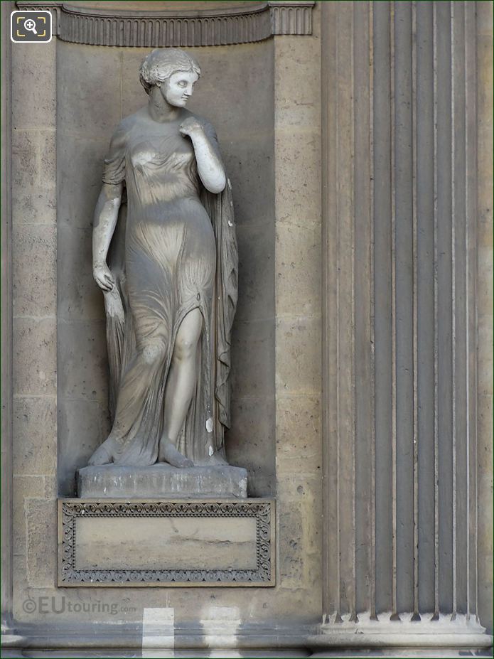 Helene statue, Aile Lescot, The Louvre, Paris