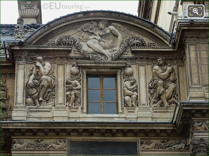 Science pediment sculpture, Aile Lescot, The Louvre