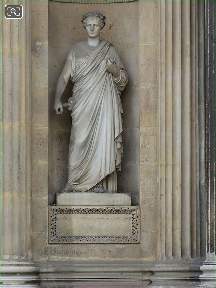 La Sculpture statue, Aile Lescot, The Louvre, Paris