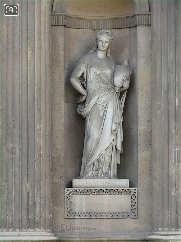 La Ceramique statue, Aile Lemercier, Musee du Louvre, Paris